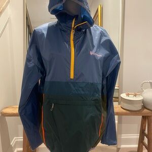 Cotopaxi Blue and Green Windbreaker